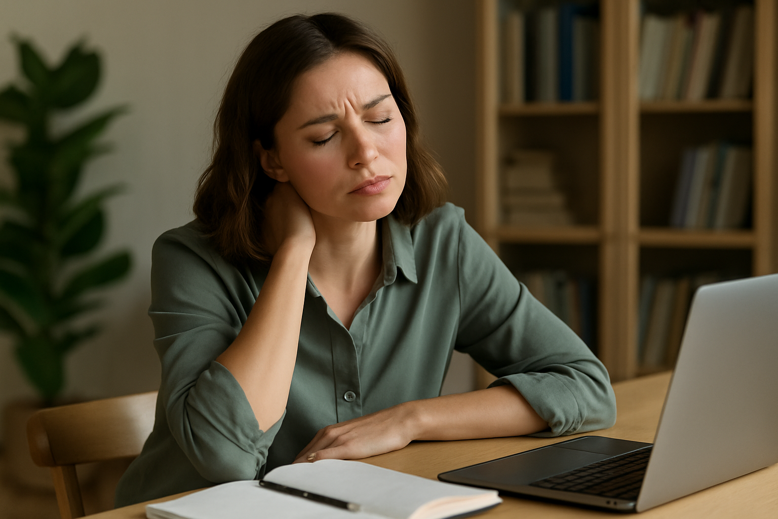 Frau am Schreibtisch